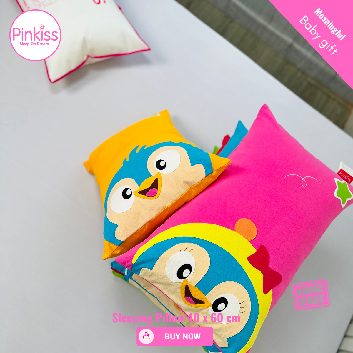 Kids Sleep Pillow – Comfy, Playful & Supportive