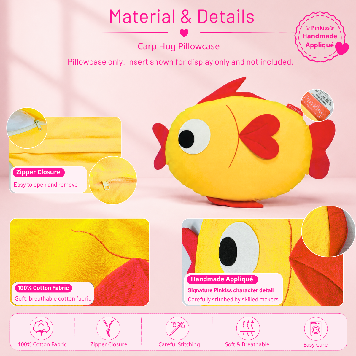 Carp Hug Pillowcase