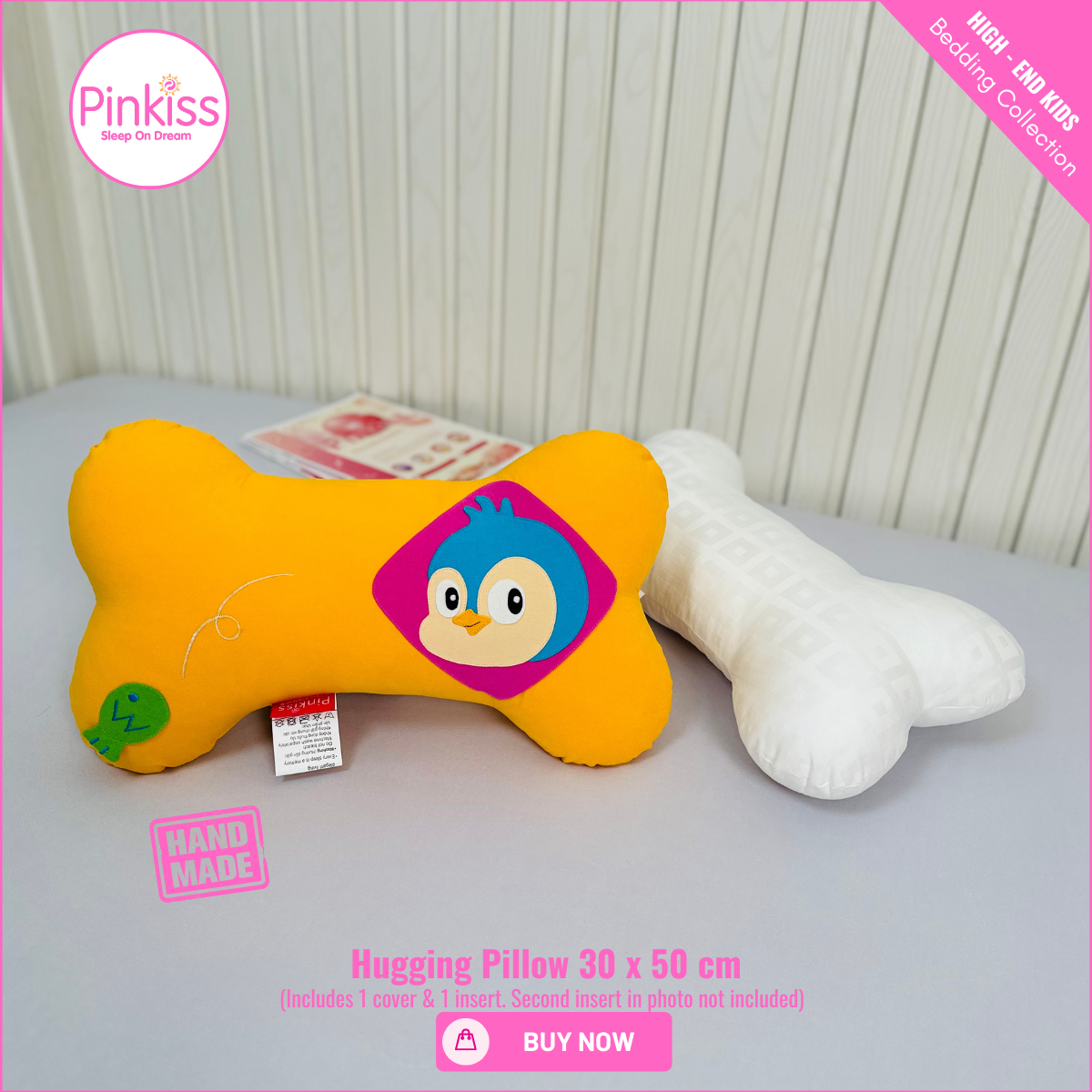 Bone-Shaped Hugging Pillow S – 30 x 50 cm