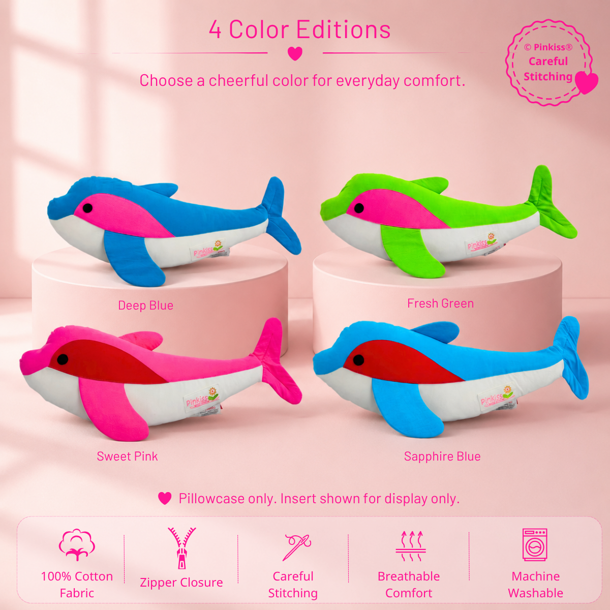 Dolphin Hug Pillowcase