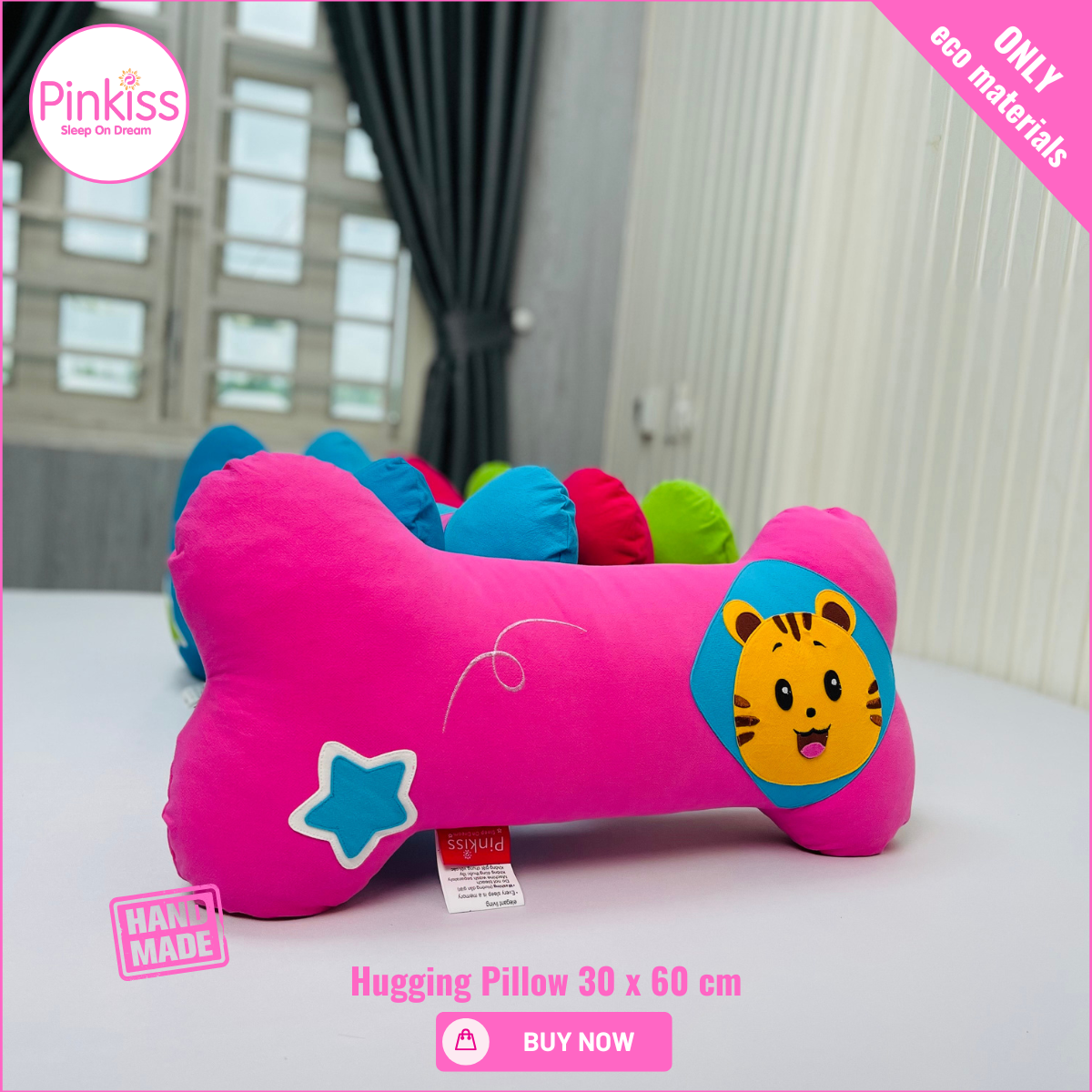 Bone-Shaped Hugging Pillow M – 30 x 60 cm
