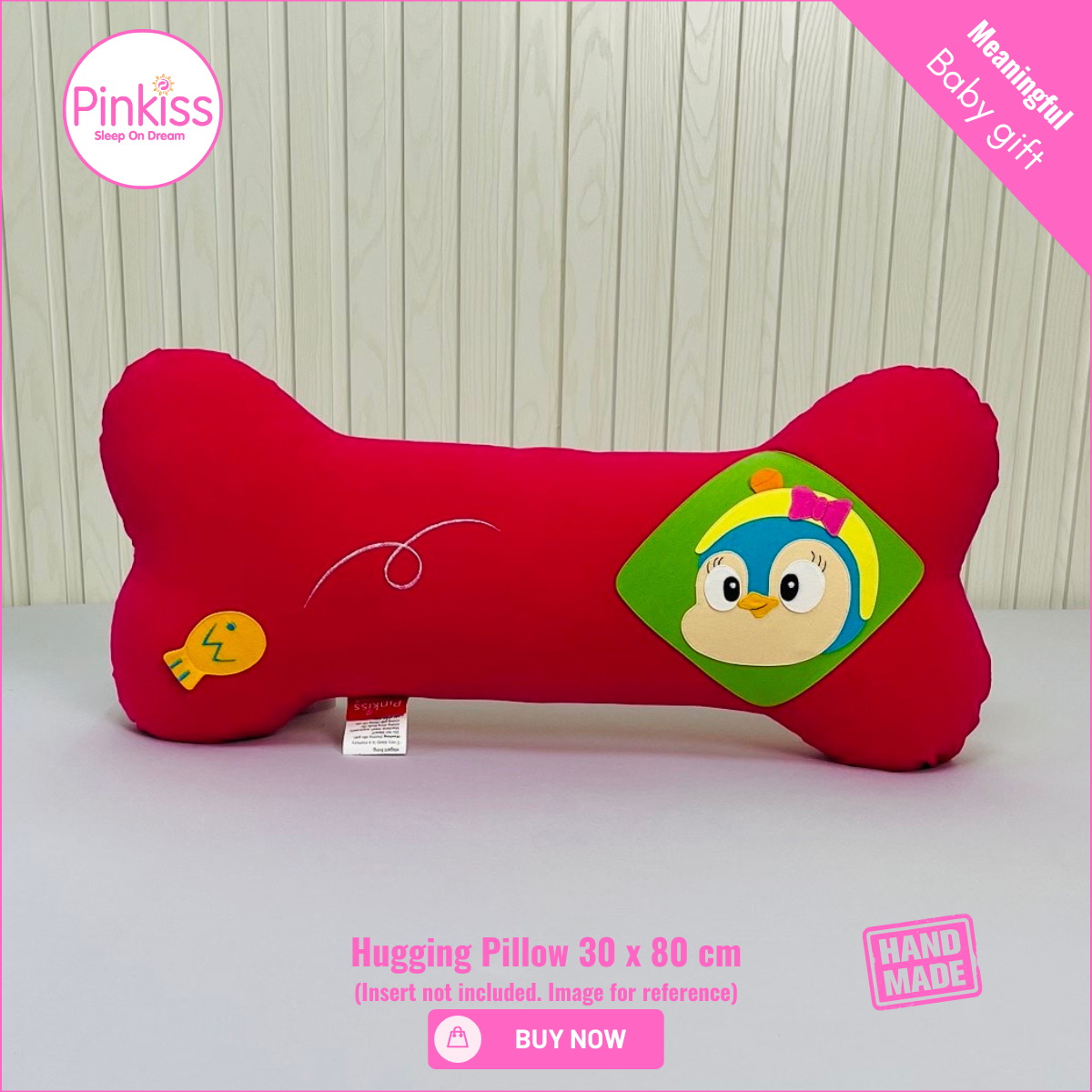 Bone-Shaped Hugging Pillowcase L – 30 x 80 cm
