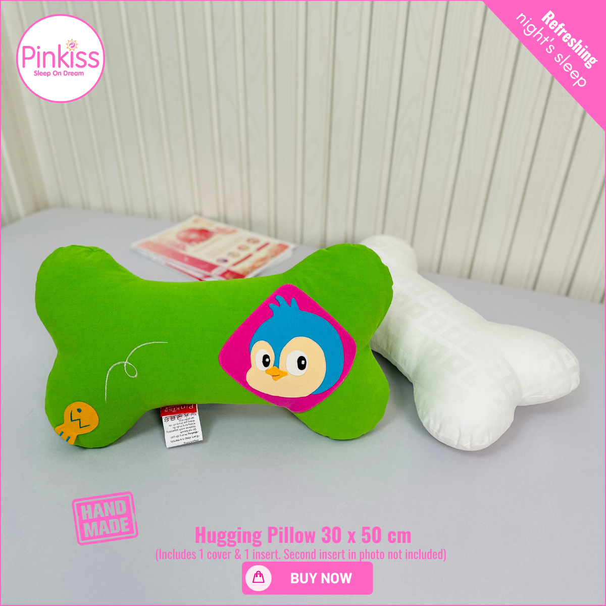 Bone-Shaped Hugging Pillow S – 30 x 50 cm