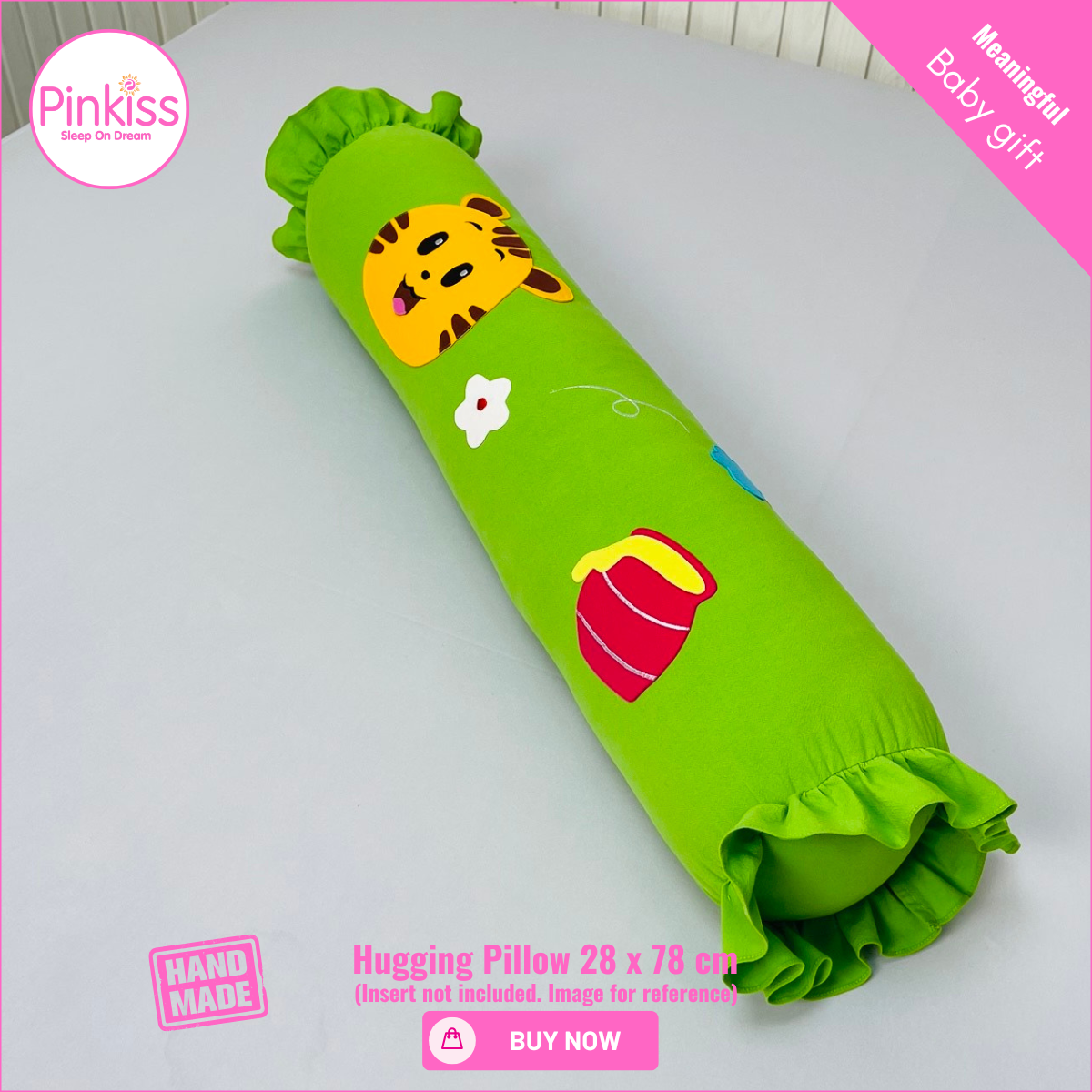 Ruffled Hugging Pillowcase – 28 x 78 cm