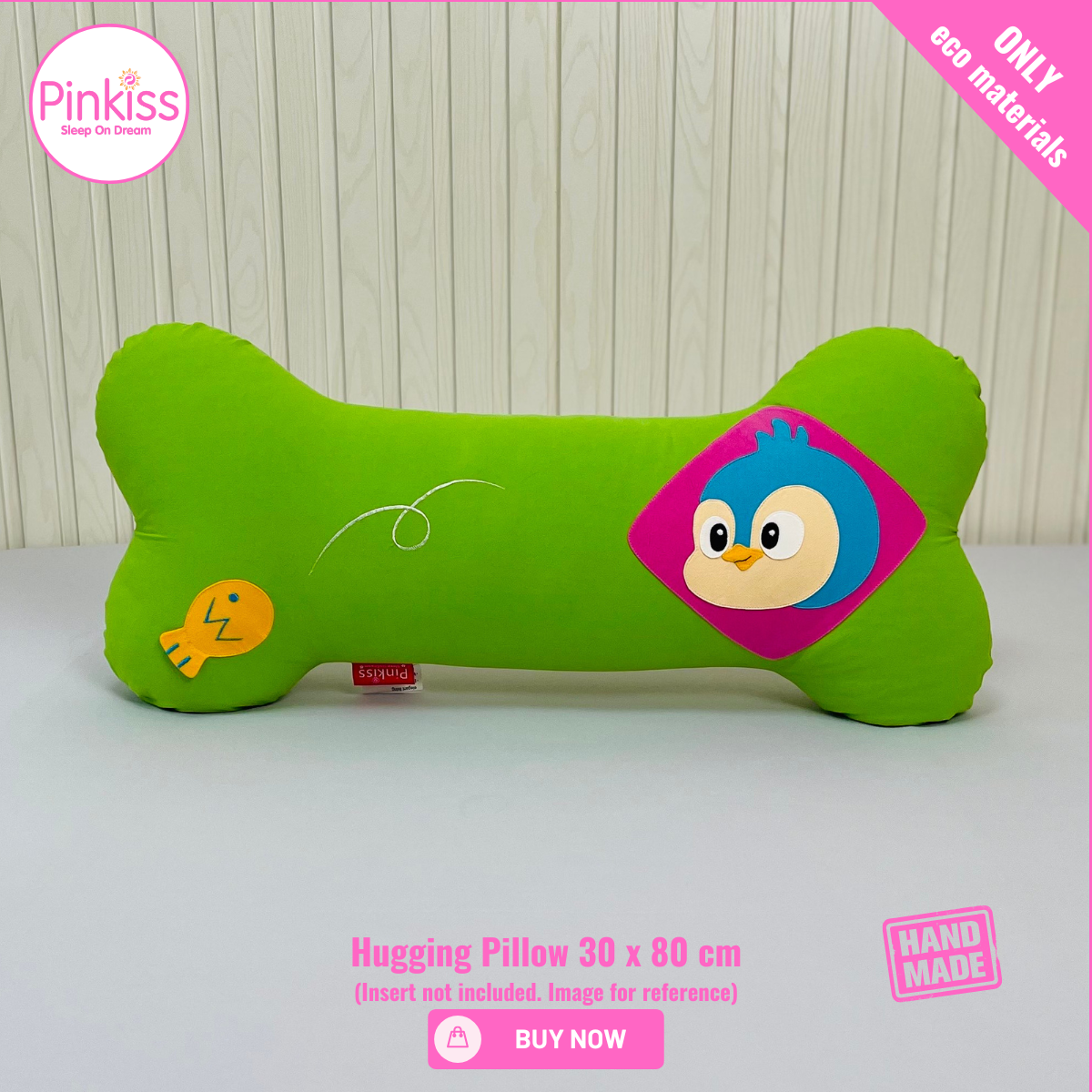 Bone-Shaped Hugging Pillowcase L – 30 x 80 cm