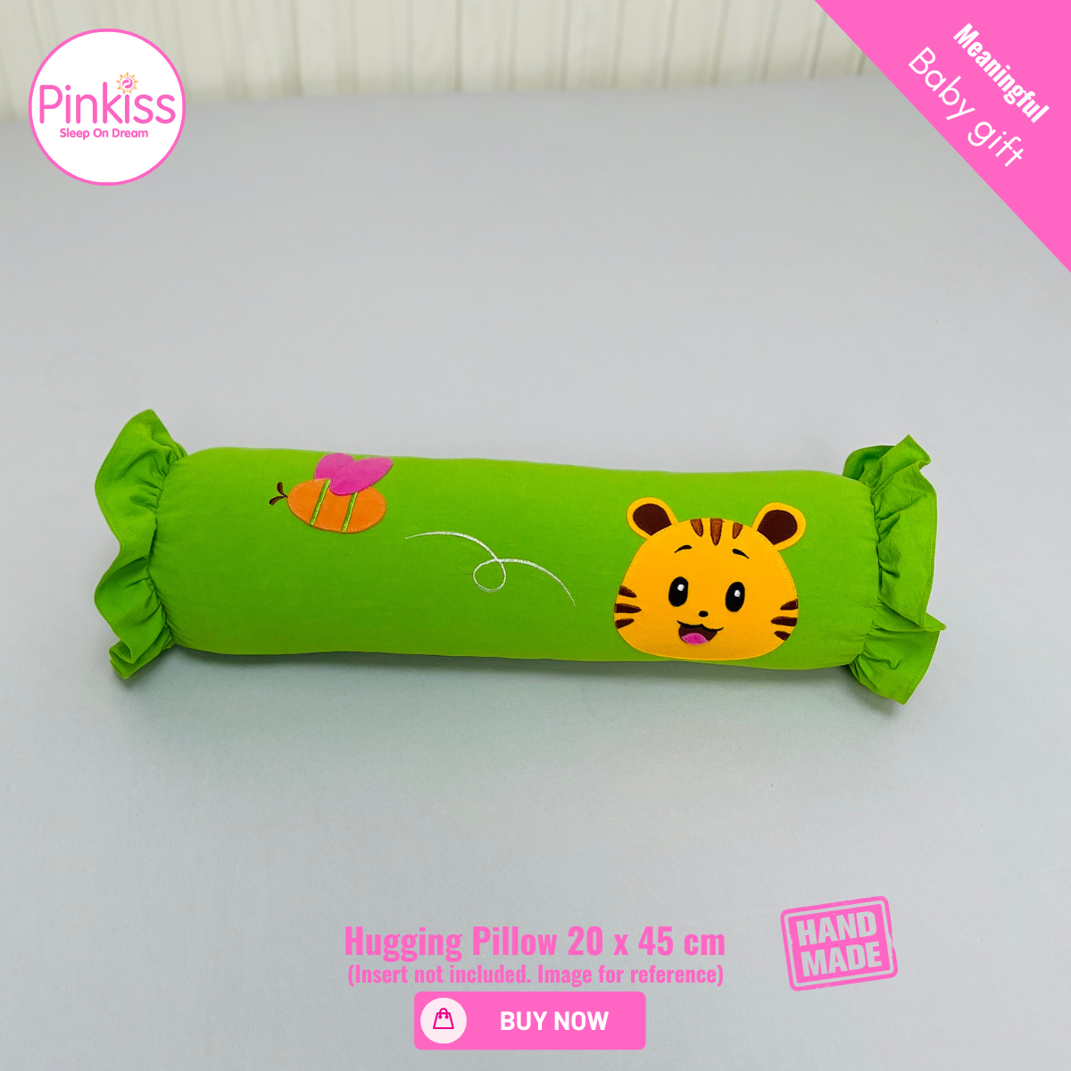 Ruffled Hugging Pillowcase – 20 x 45 cm