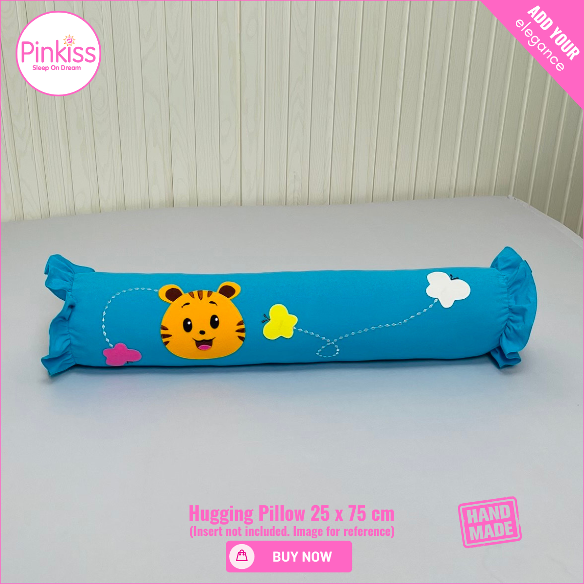 Ruffled Hugging Pillowcase – 25 x 75 cm