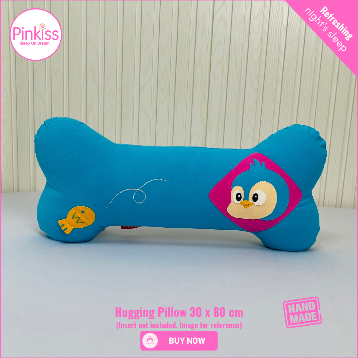 Bone-Shaped Hugging Pillowcase L – 30 x 80 cm