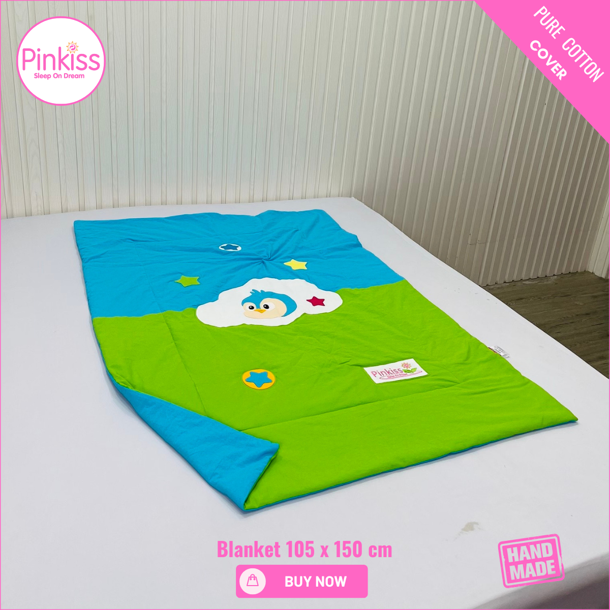 Kids Cotton Quilted Blanket