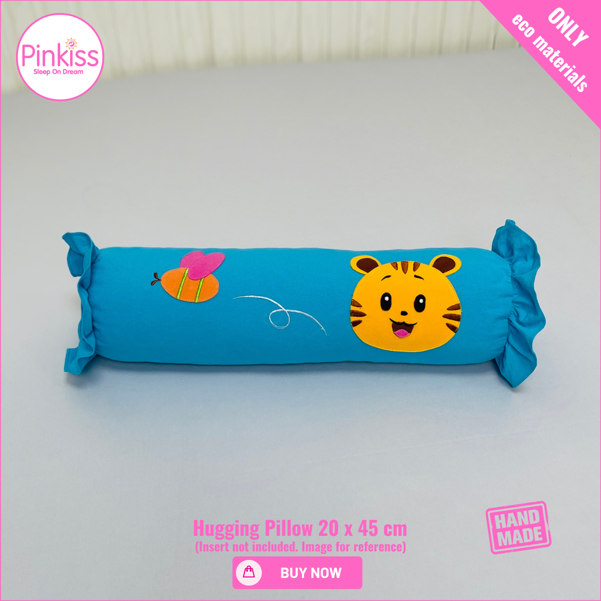 Ruffled Hugging Pillowcase – 20 x 45 cm
