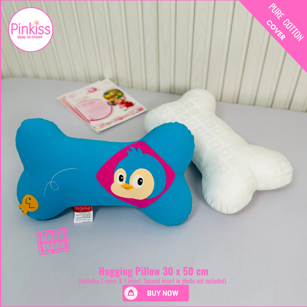 Bone-Shaped Hugging Pillow S – 30 x 50 cm
