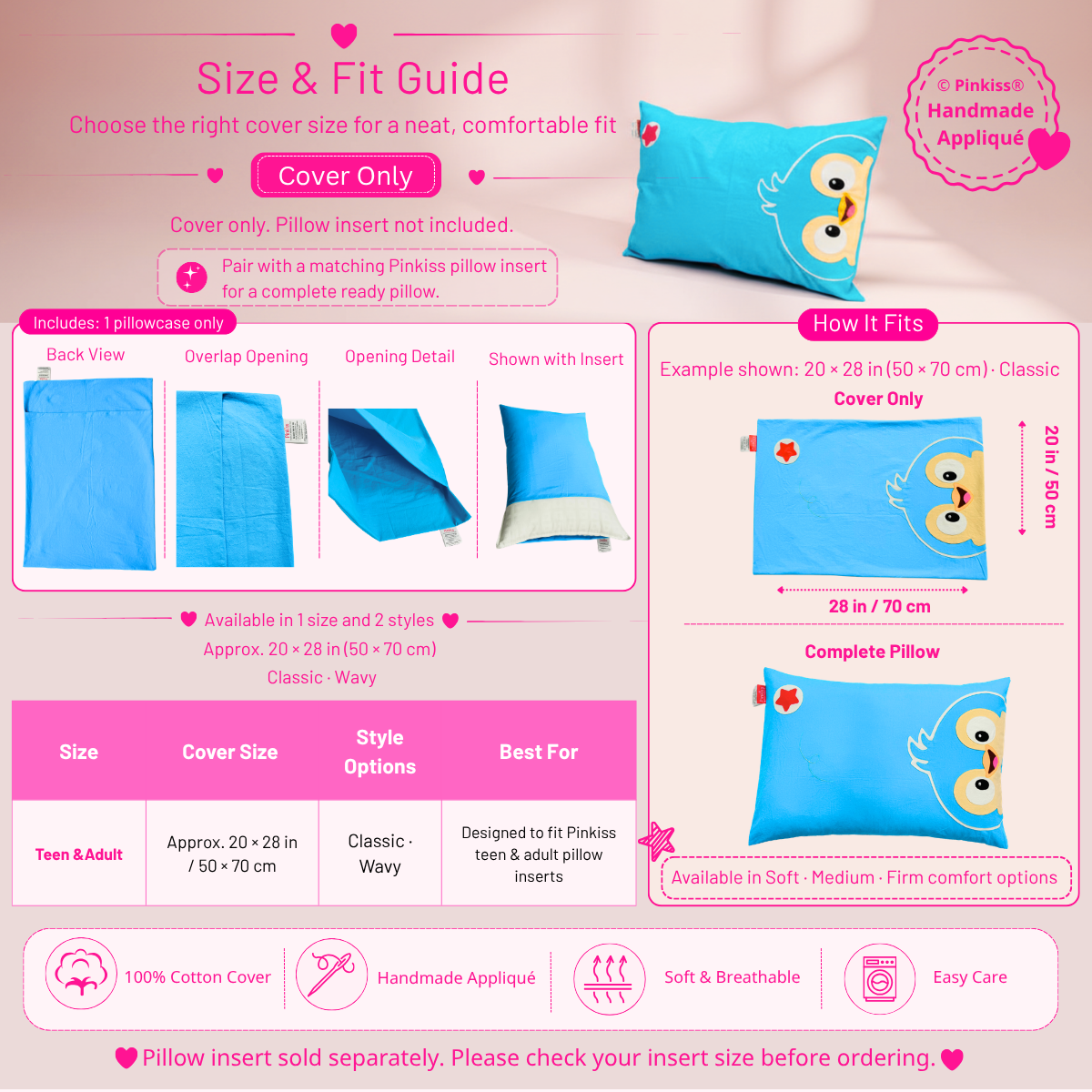 Teen & Adult Pillowcase