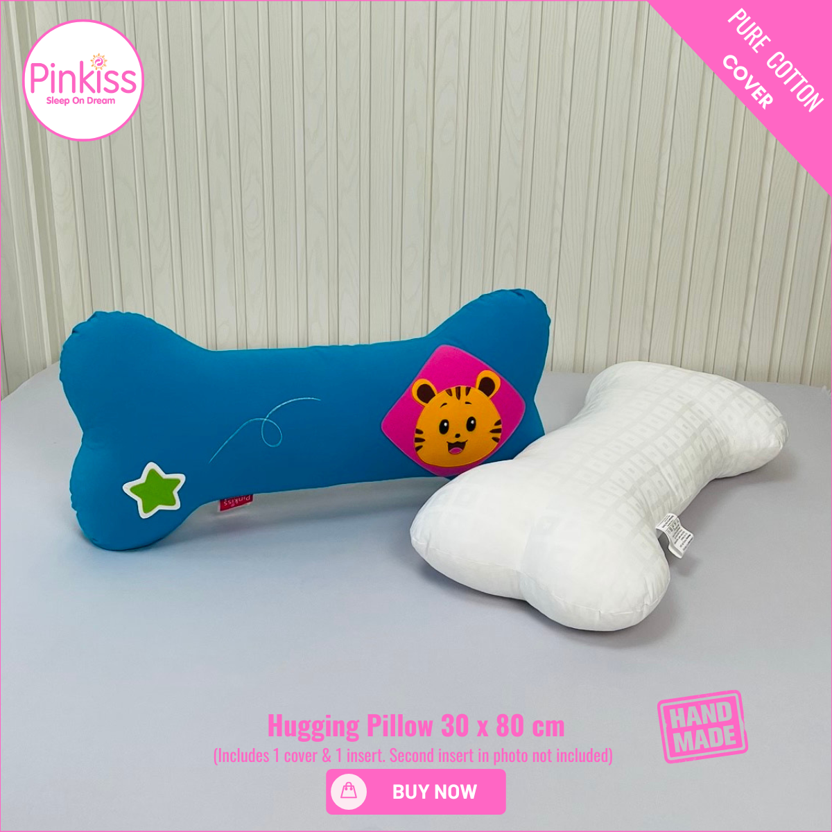 Bone-Shaped Hugging Pillow L – 30 x 80 cm