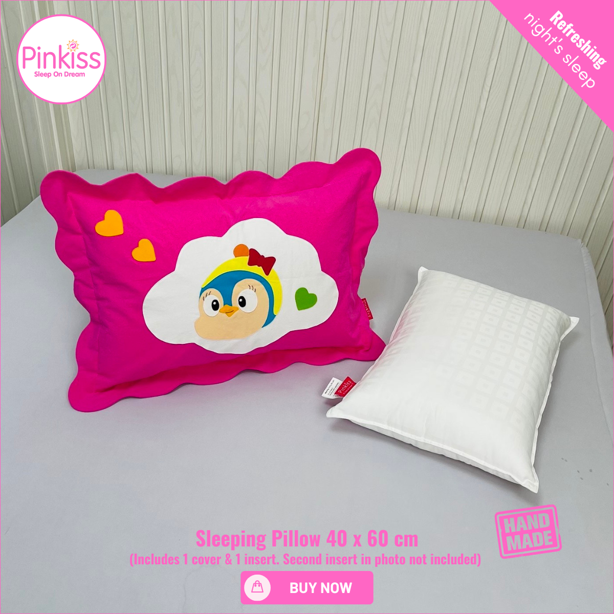 Kids Sleep Pillow – Comfy, Playful & Supportive