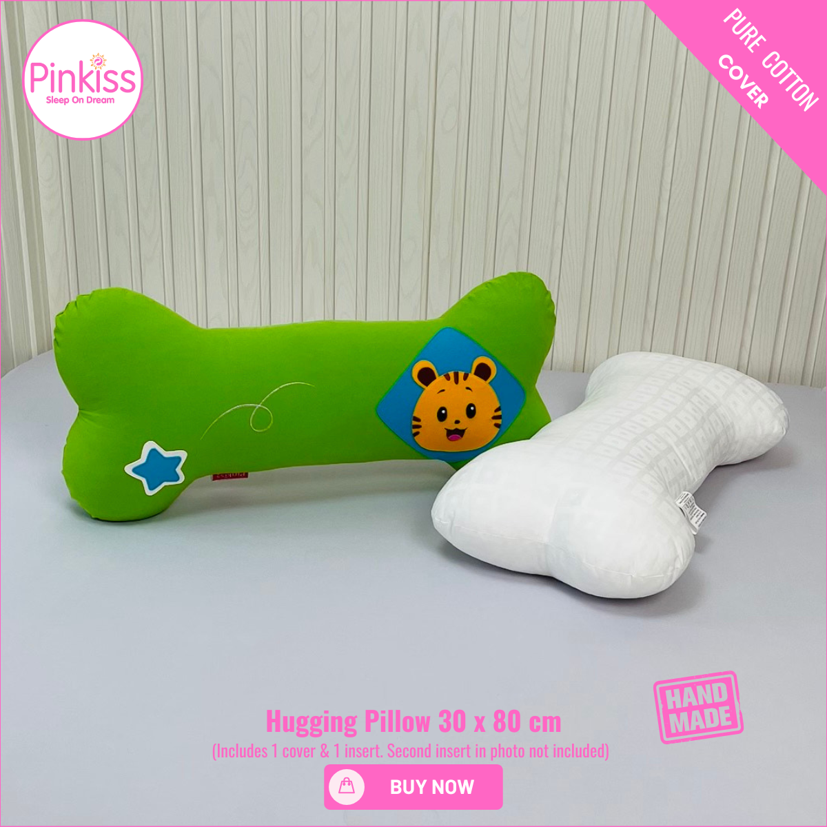 Bone-Shaped Hugging Pillow L – 30 x 80 cm