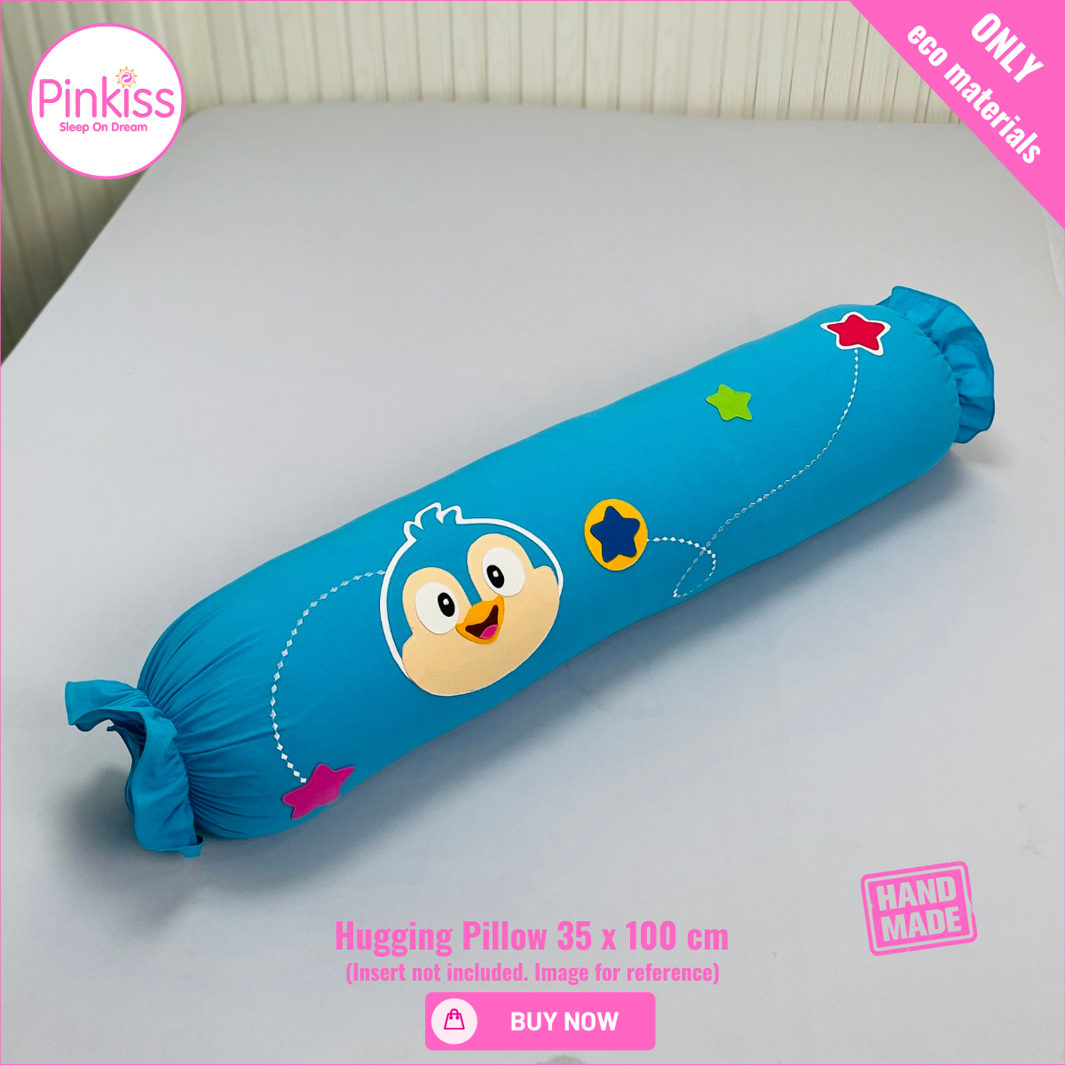 Ruffled Hugging Pillowcase – 35 x 100 cm