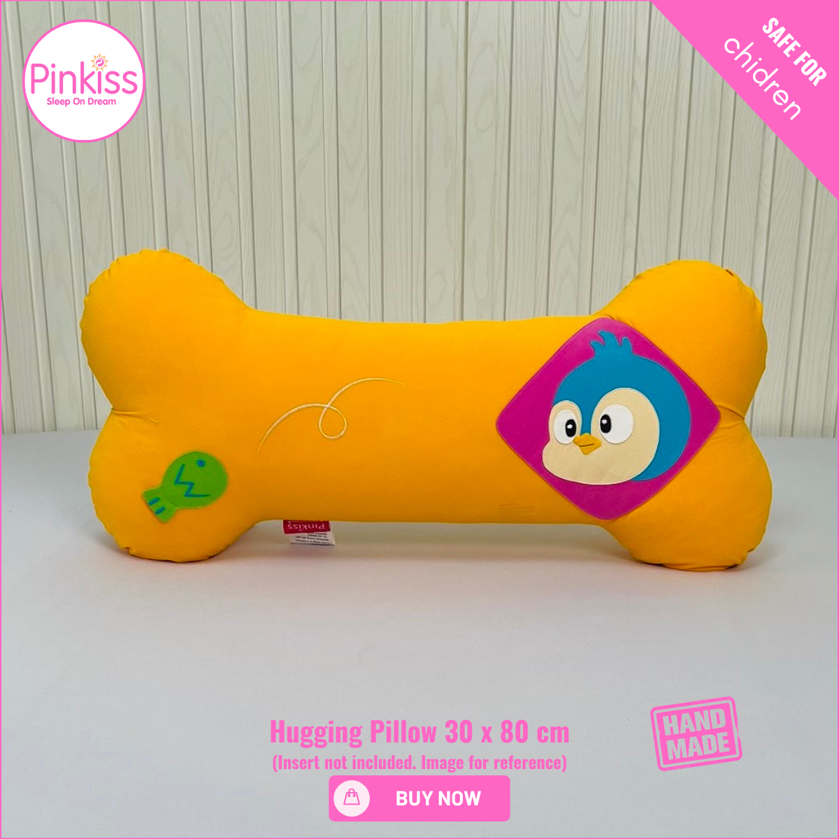 Bone-Shaped Hugging Pillowcase L – 30 x 80 cm