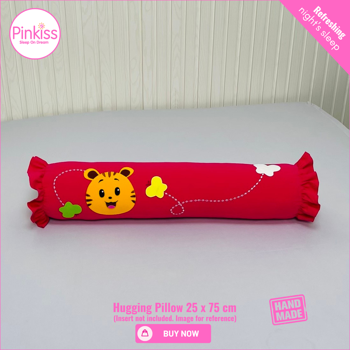Ruffled Hugging Pillowcase – 25 x 75 cm