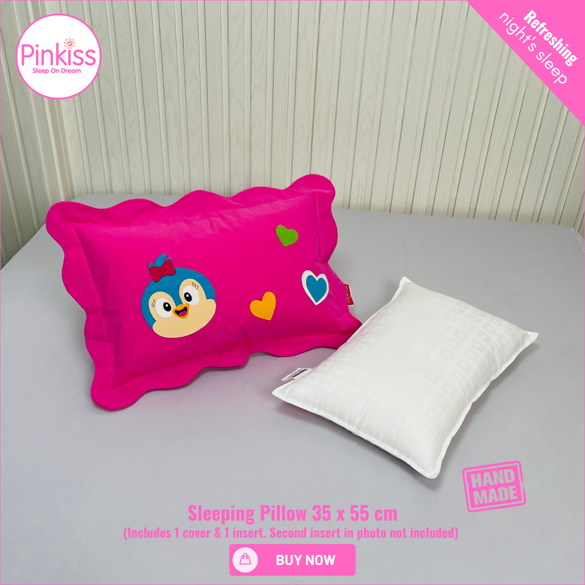 Kids Sleep Pillow – Comfy, Playful & Supportive