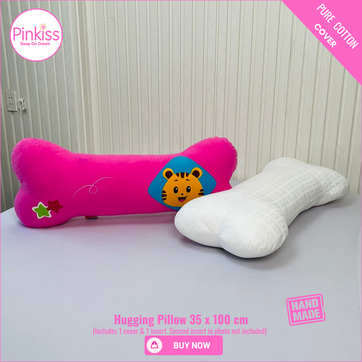 Bone-Shaped Hugging Pillow XL – 35 x 100 cm