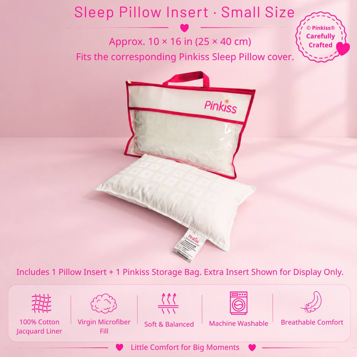 Sleep Pillow Insert – Kids & Small Sizes