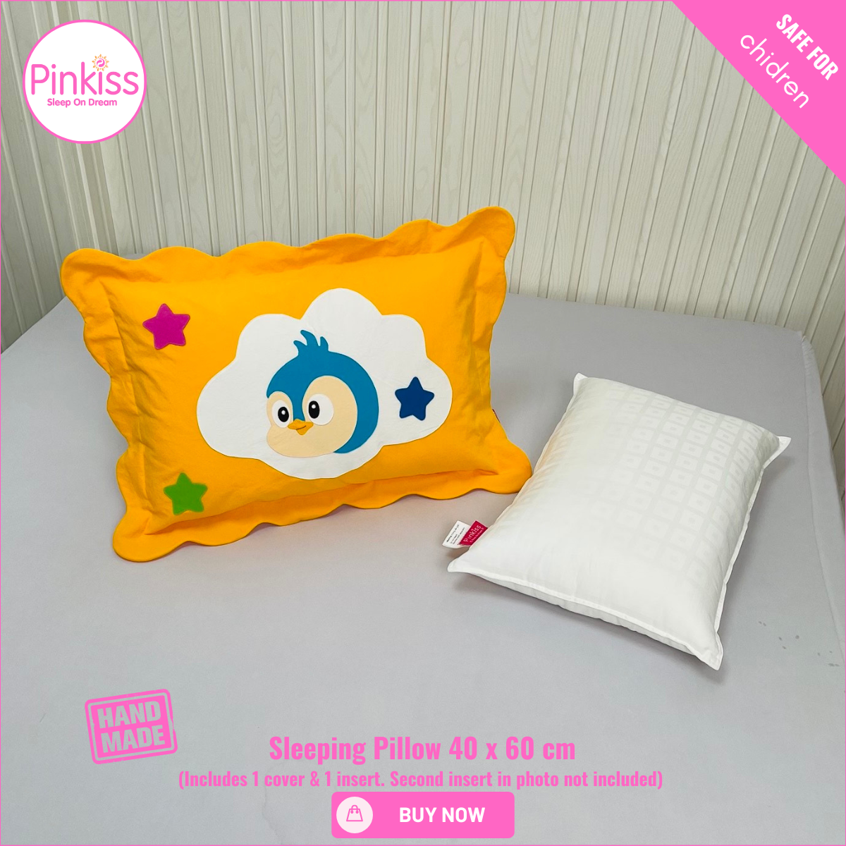 Kids Sleep Pillow – Comfy, Playful & Supportive