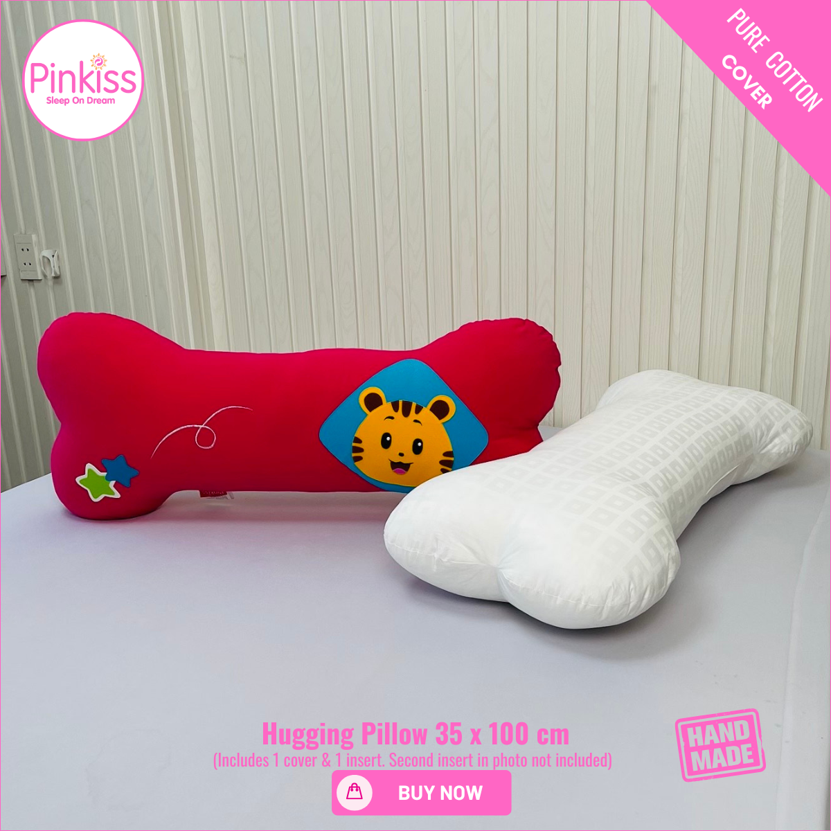 Bone-Shaped Hugging Pillow XL – 35 x 100 cm