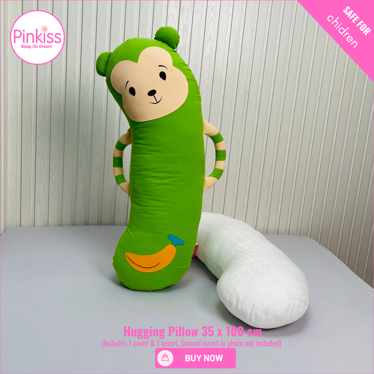 Monkey Hugging Pillow – Soft & Playful Comfort