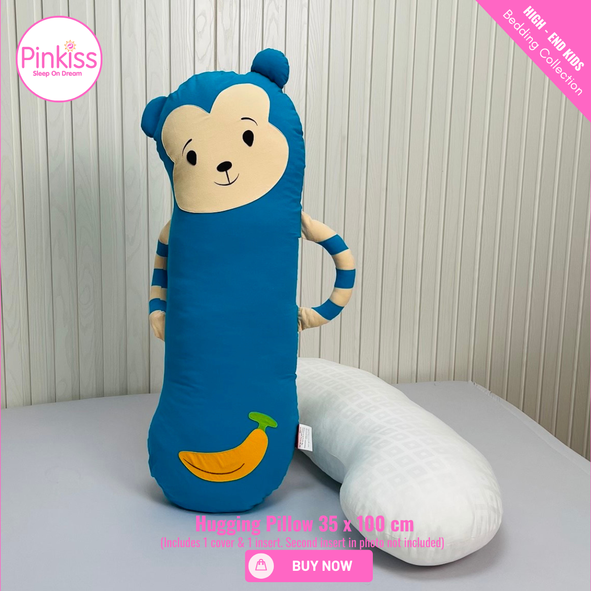 Monkey Hugging Pillow – Soft & Playful Comfort