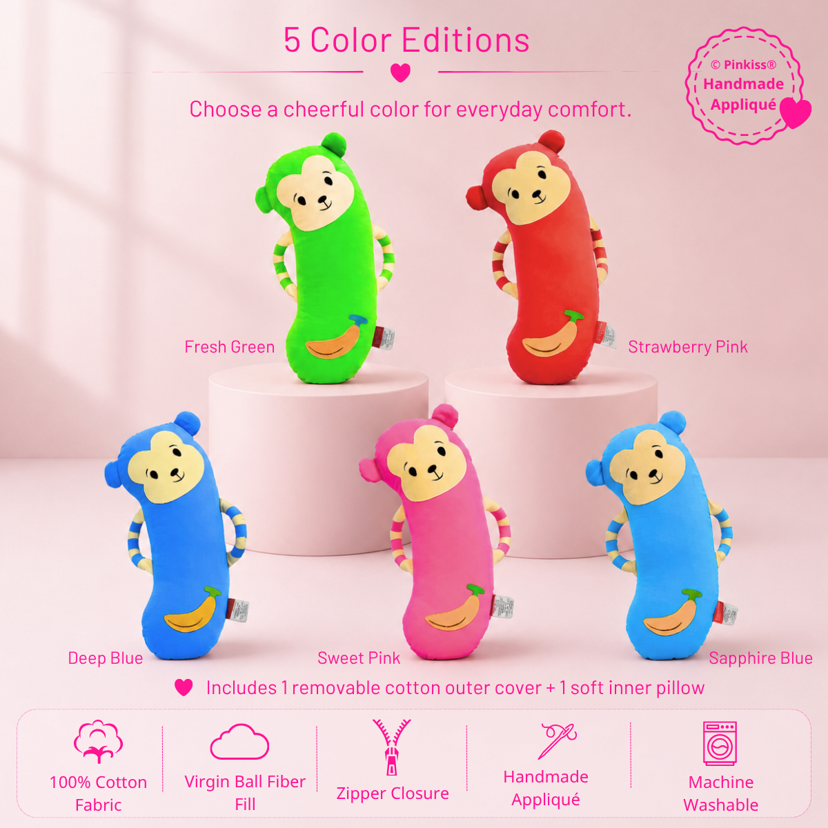 Monkey Hug Pillow