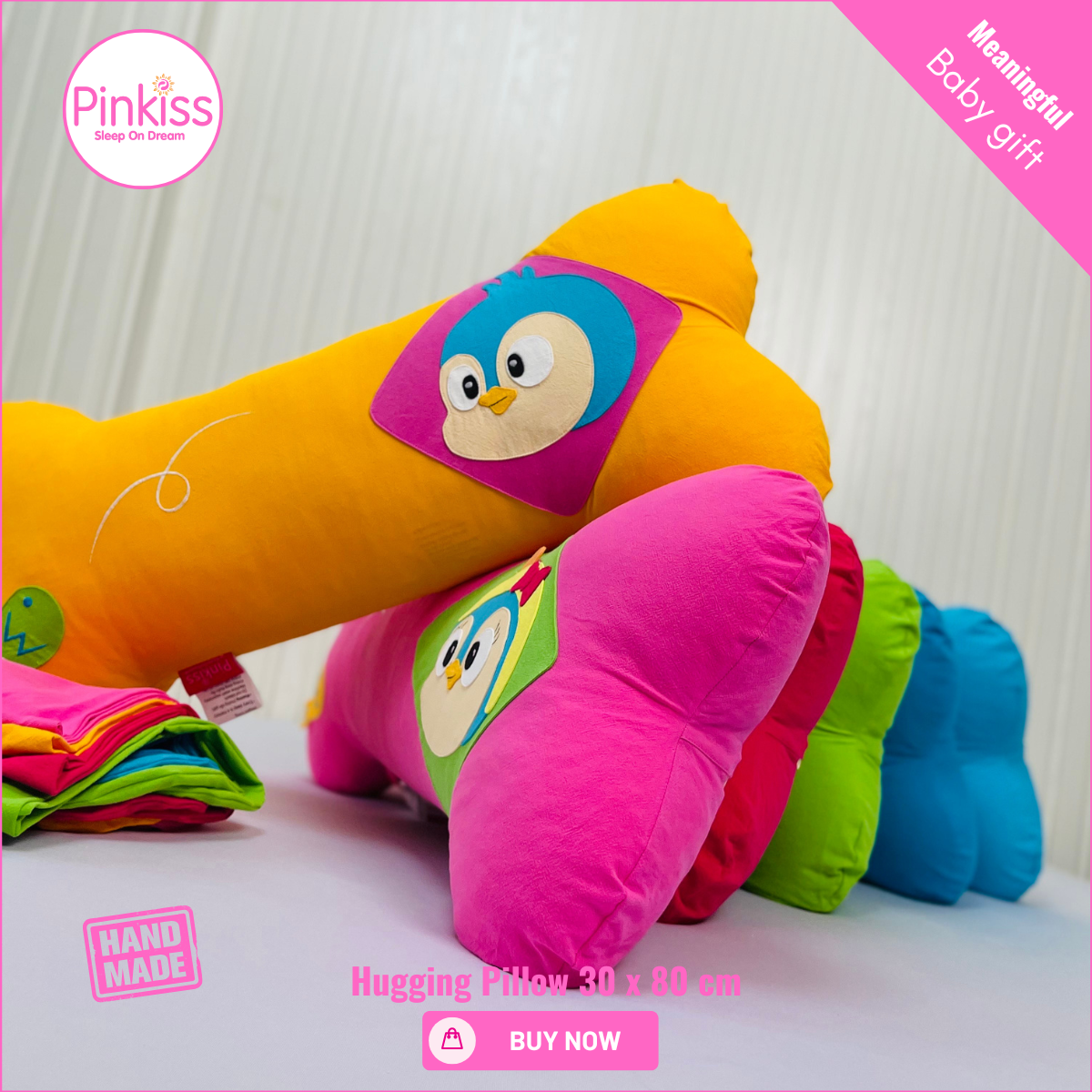 Bone-Shaped Hugging Pillowcase L – 30 x 80 cm