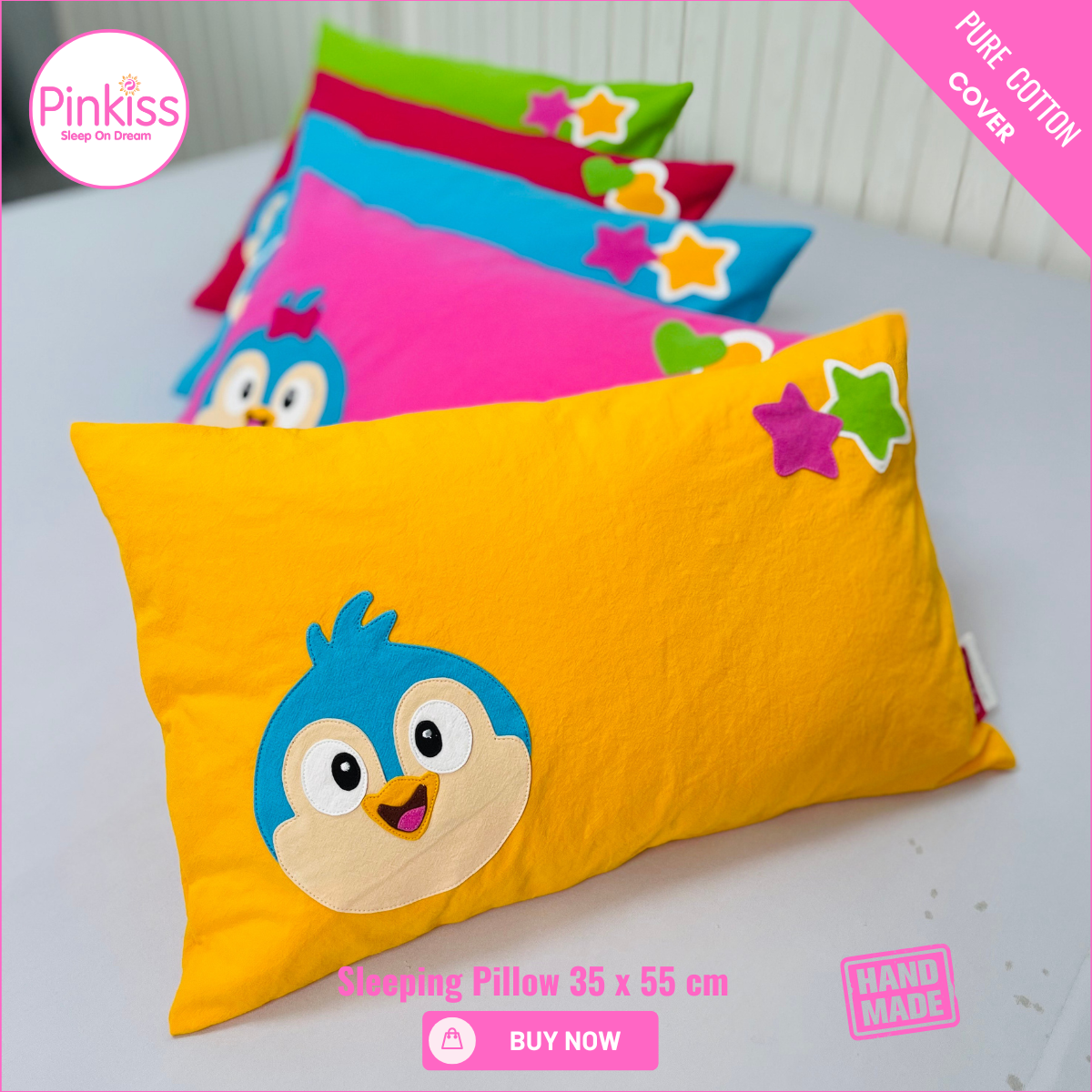 Kids Sleep Pillow – Comfy, Playful & Supportive