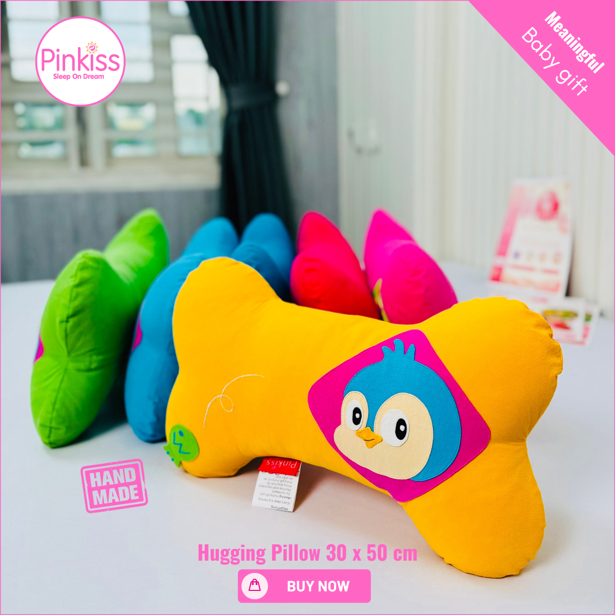 Bone-Shaped Hugging Pillow S – 30 x 50 cm