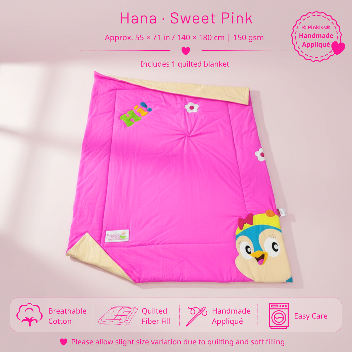 Junior Cotton Quilted Blanket