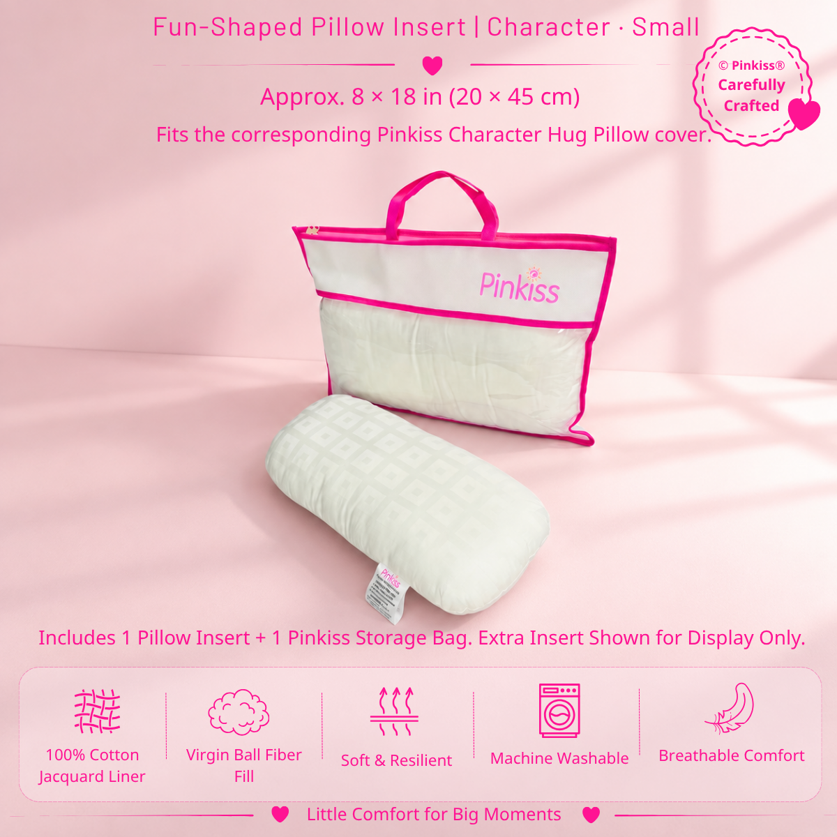 Fun-Shaped Pillow Insert – Small & Kids Sizes