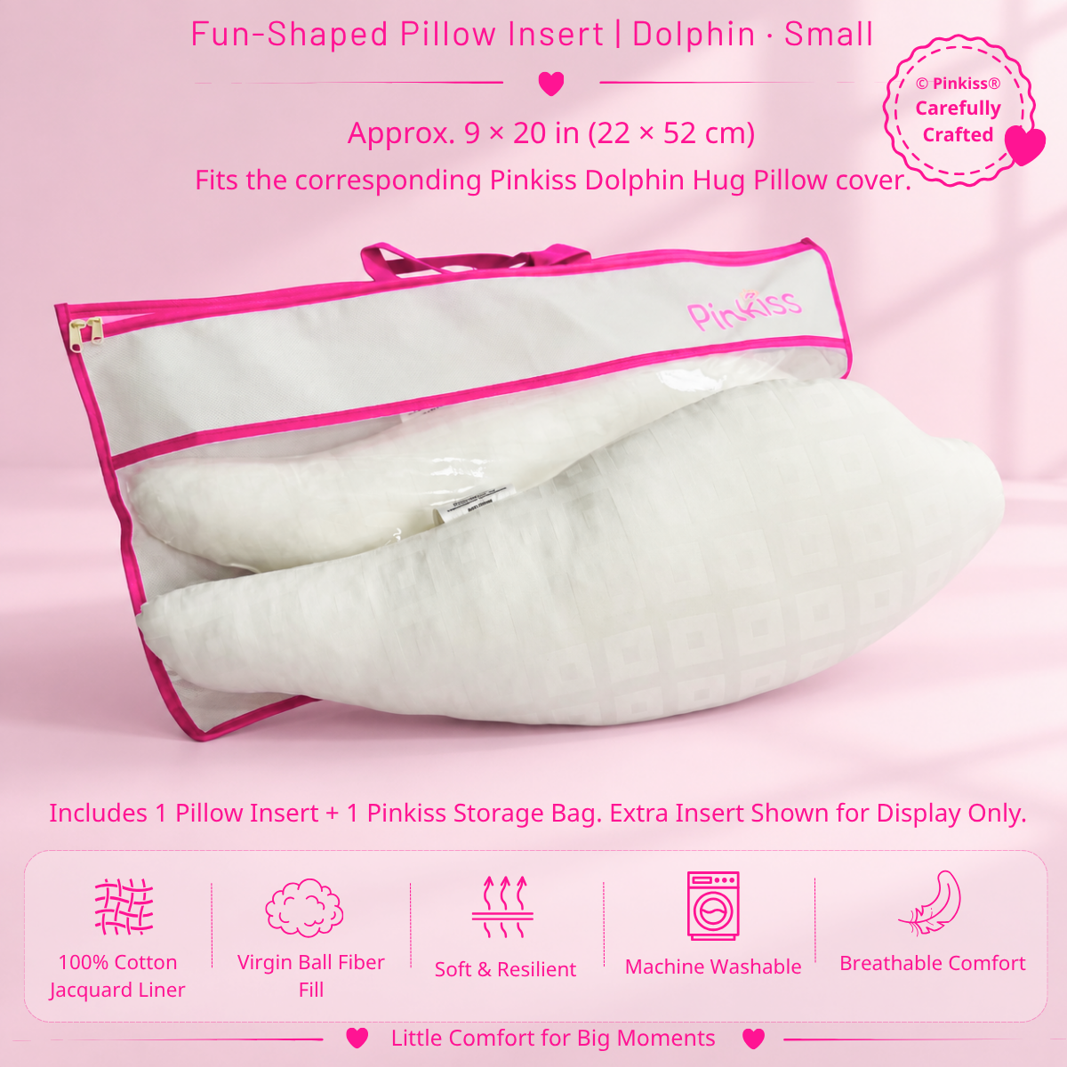 Fun-Shaped Pillow Insert – Small & Kids Sizes
