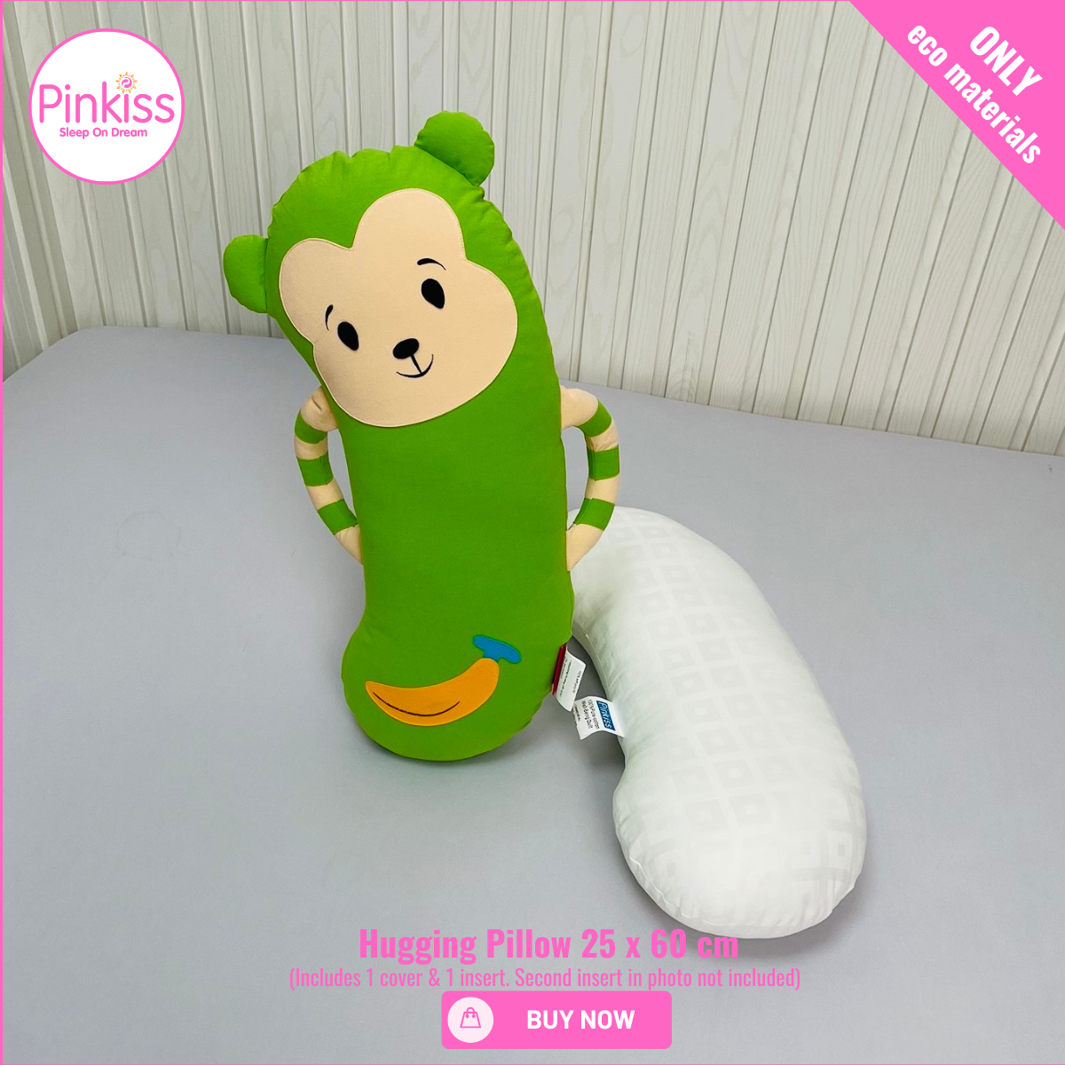 Monkey Hugging Pillow – Soft & Playful Comfort