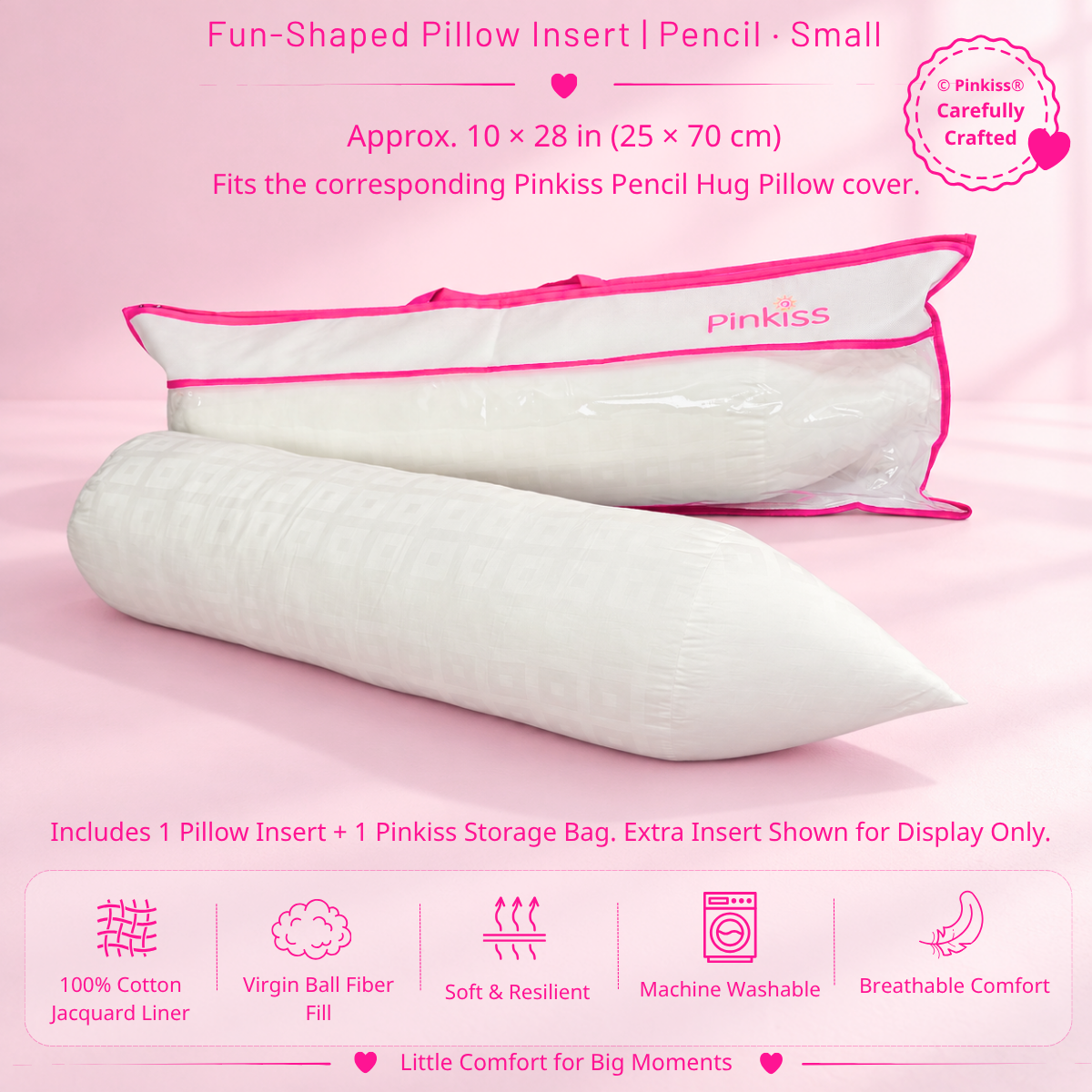 Fun-Shaped Pillow Insert – Small & Kids Sizes