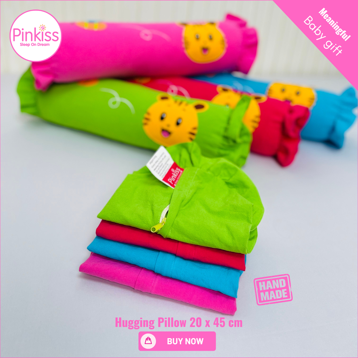Ruffled Hugging Pillowcase – 20 x 45 cm