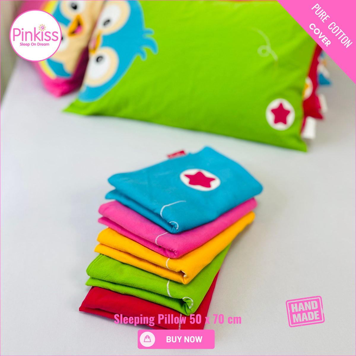 Classic Teen & Adult Pillowcase – Durable Comfort