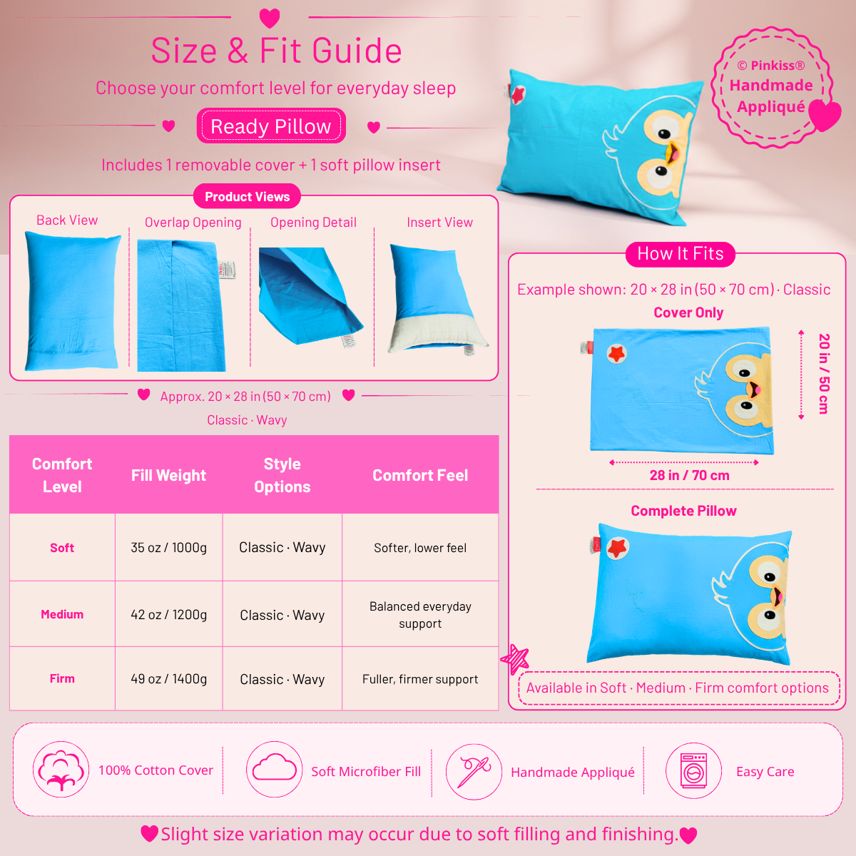 Teen & Adult Sleep Pillow