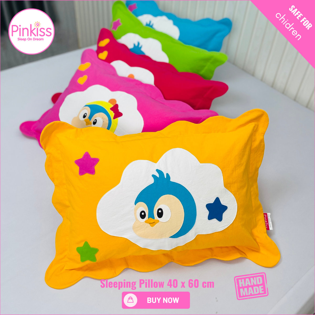 Kids Sleep Pillow – Comfy, Playful & Supportive