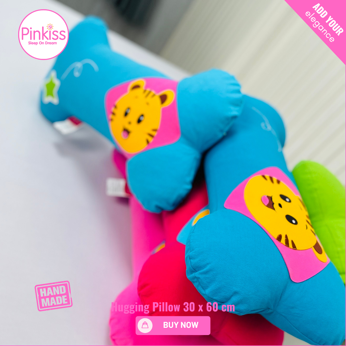 Bone-Shaped Hugging Pillowcase M – 30 x 60 cm
