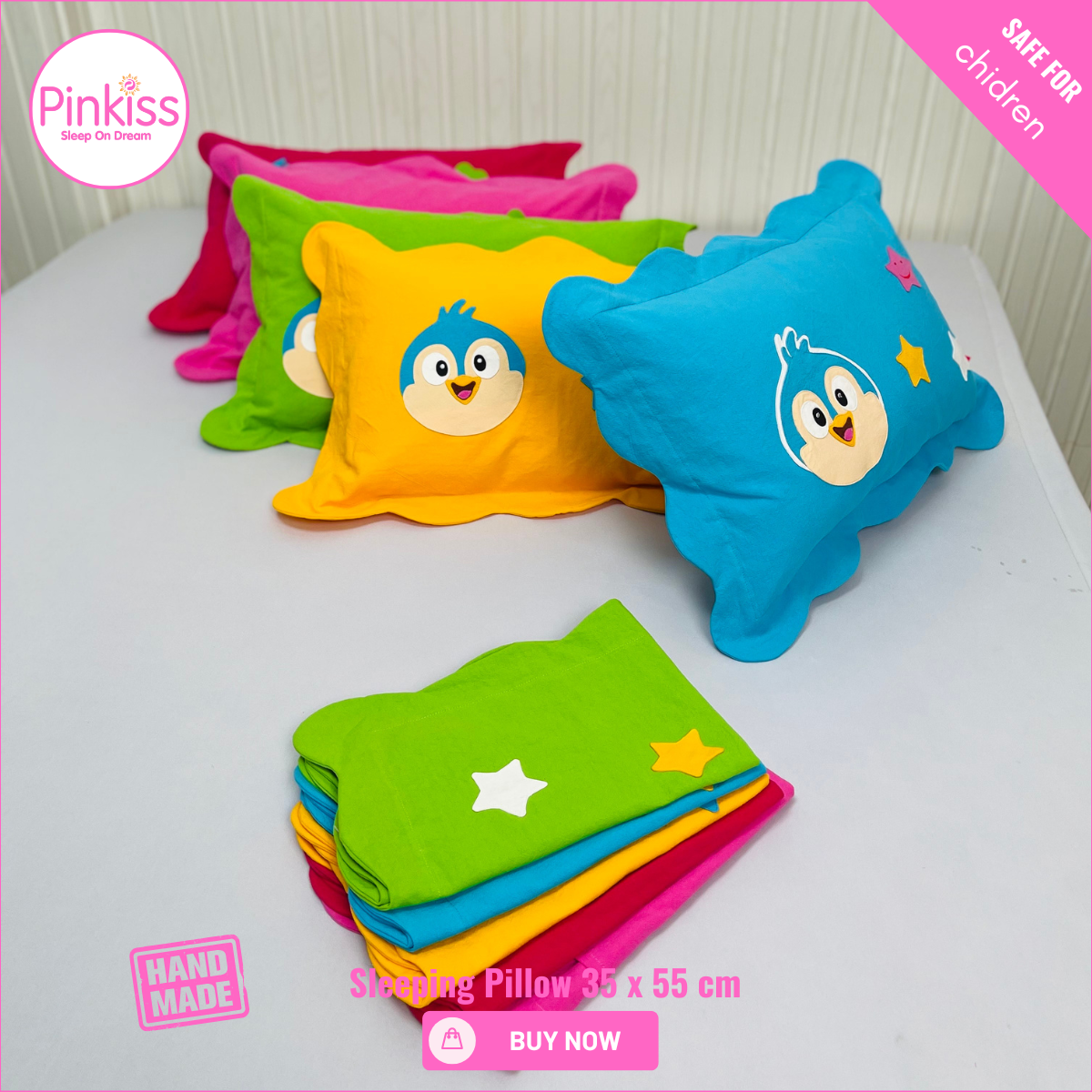 Kids Sleep Pillow – Comfy, Playful & Supportive
