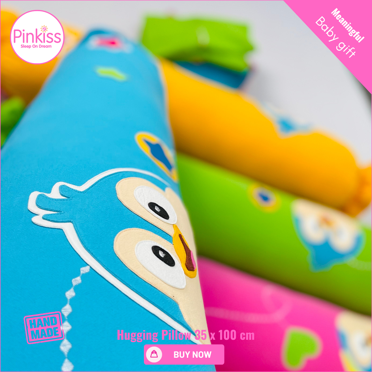 Ruffled Hugging Pillowcase – 35 x 100 cm