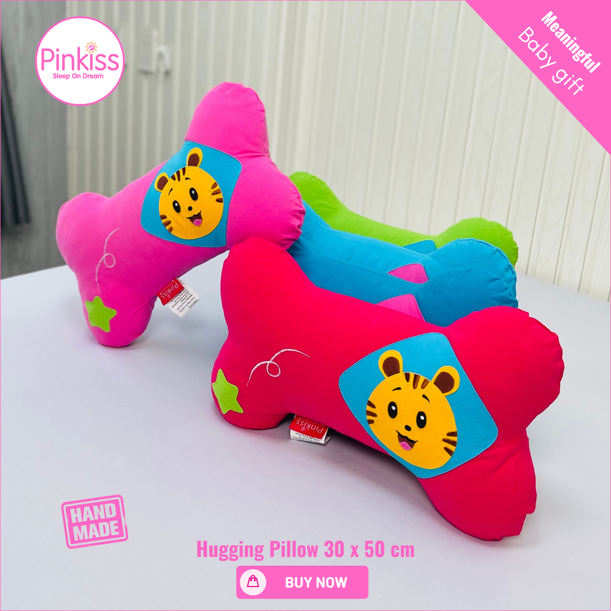 Bone-Shaped Hugging Pillowcase S – 30 x 50 cm