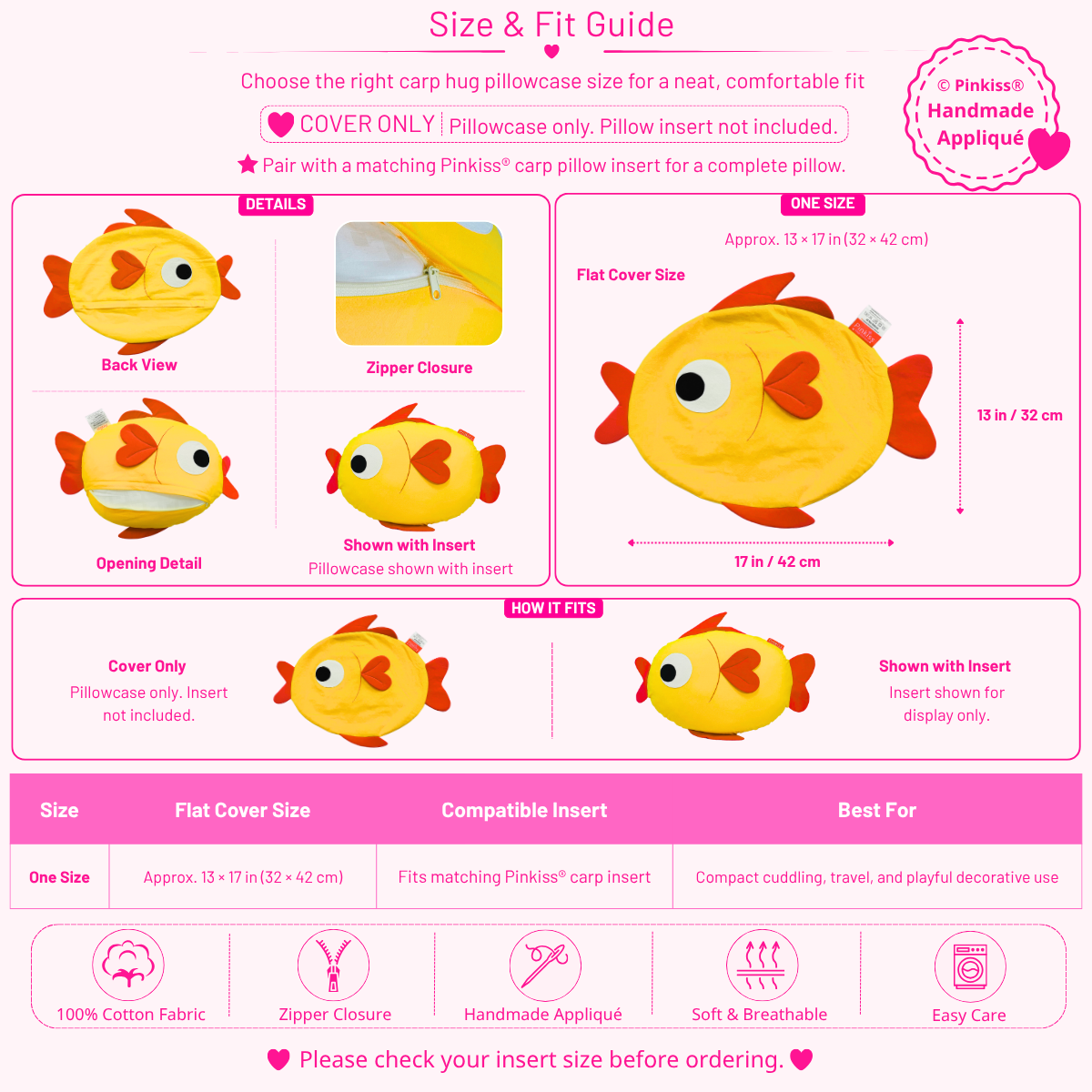 Carp Hug Pillowcase
