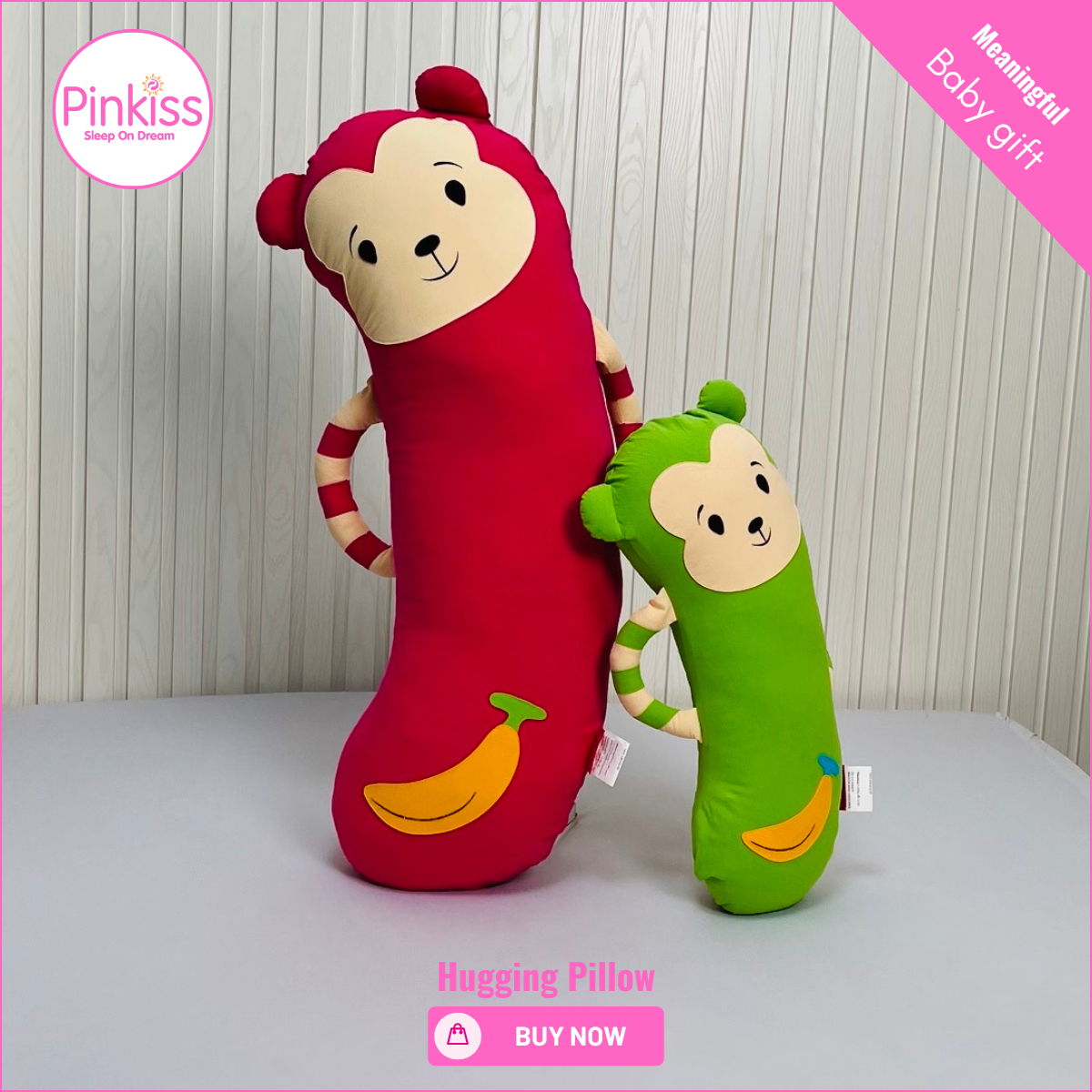 Monkey Hugging Pillowcase – Snuggly & Joyful Comfort