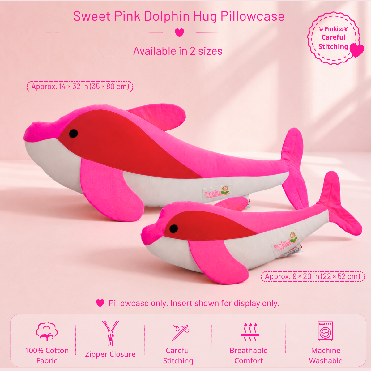 Dolphin Hug Pillowcase