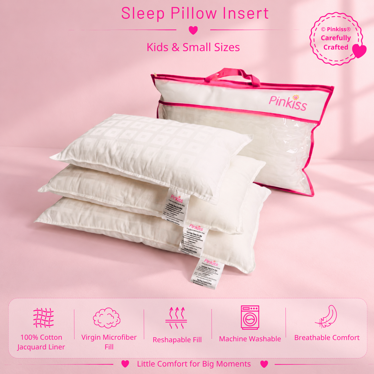 Sleep Pillow Insert – Kids & Small Sizes
